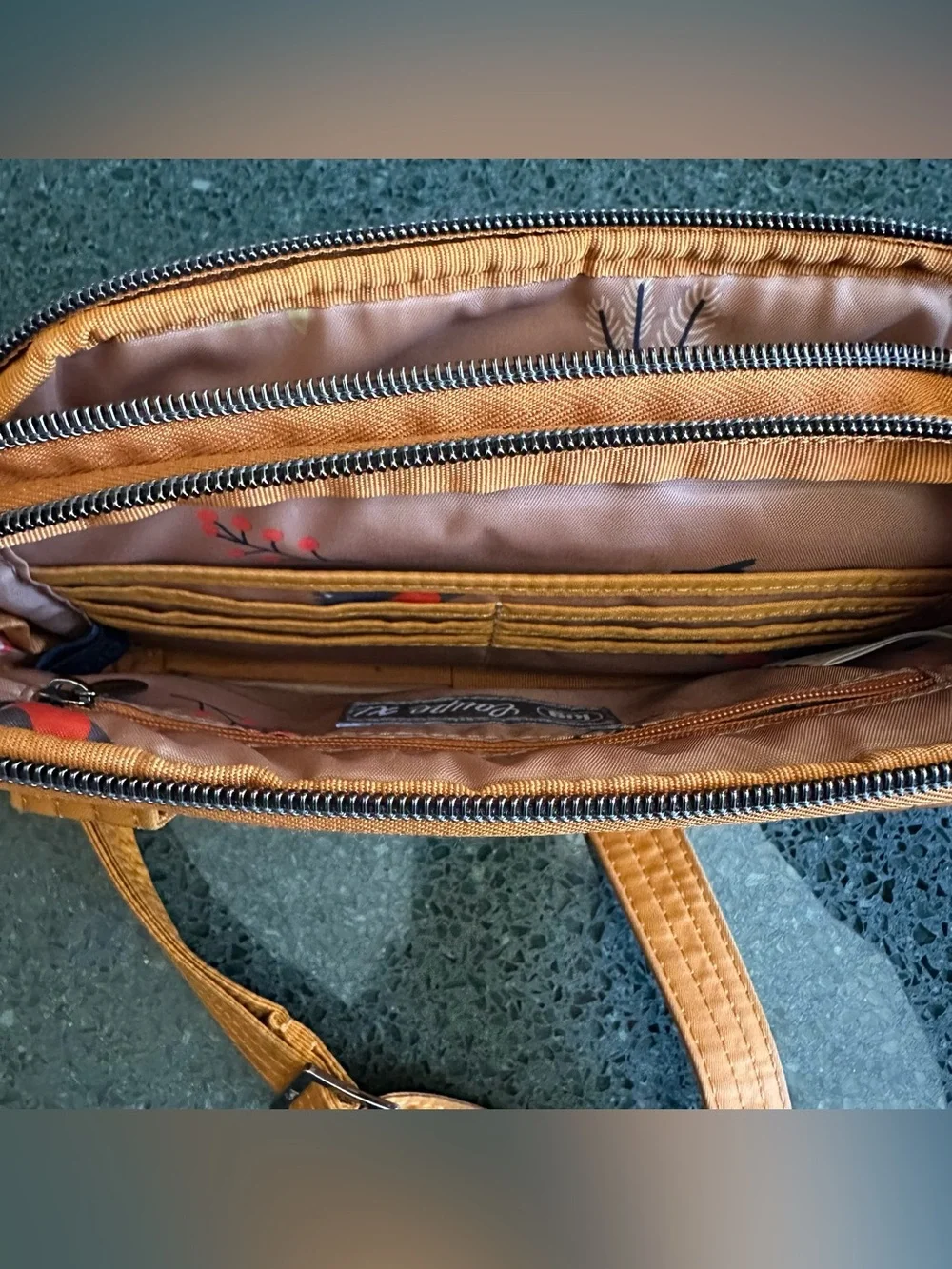 Lug Coupe XL Convertible Crossbody Bag Quilted Cappuccino Orange Fanny Pack